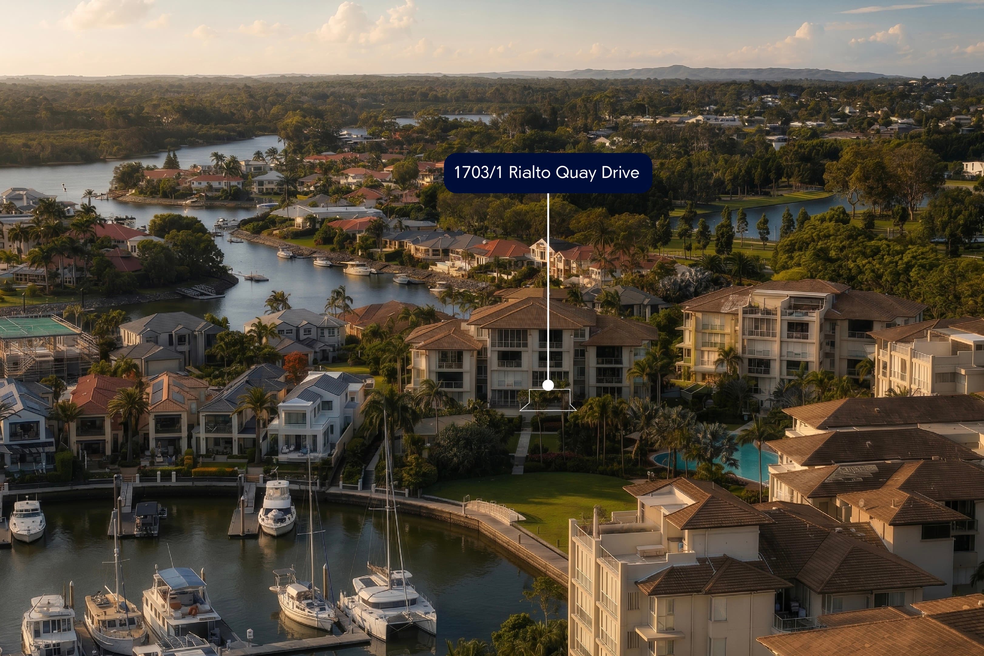1703/1 Rialto Quay Drive, Hope Island — photo 1 of 5