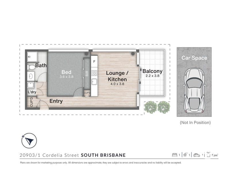 20903/1 Cordelia Street, South Brisbane — photo 1 of 5