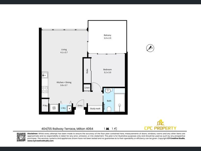 404/55 Railway Terrace, Milton — photo 1 of 5