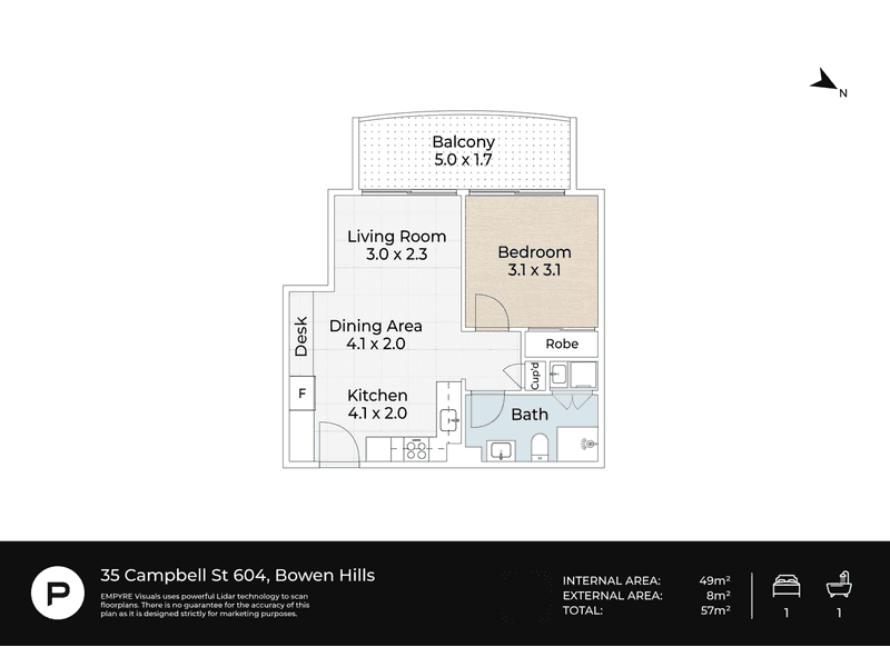 604/35 Campbell street, Bowen Hills — photo 1 of 1